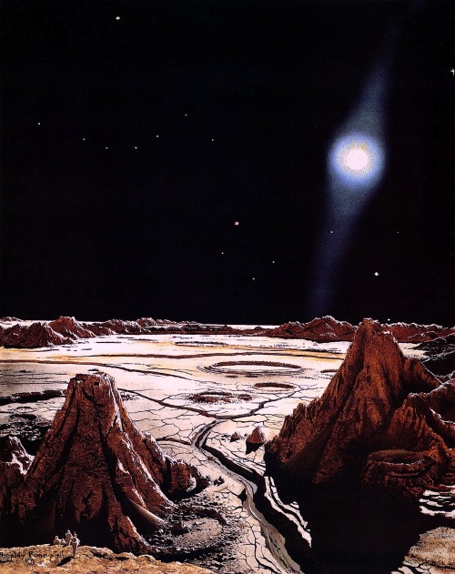 magictransistor:  Chesley Bonestell (1888 – 1986)