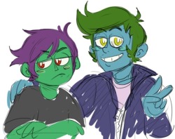 bastardfact: I never posted this here???? The fuck???? Here are my boys that I drew like months ago 
