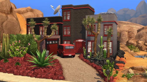 TS4: Flowing Oasis Lot by Szanne7000This Eco-friendly home consists of three stories and is fully la