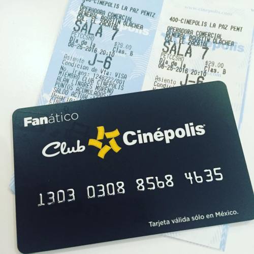 Pues ya toco cambio de tarjeta!!! A estrenarla!!!! (en Cinepolis- The Shoppes)