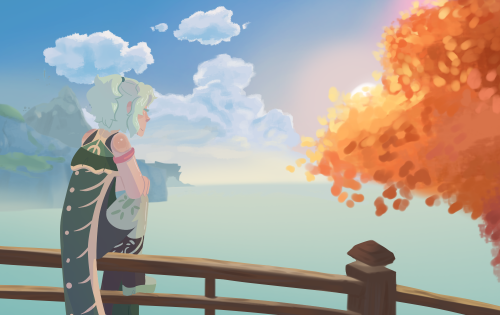 A Drawing Of My New Genshin Oc Aspen