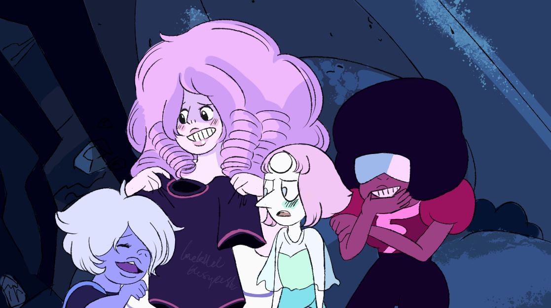 art-killed-the-superstar:  letting the days go by…story for steven screencap redraw!!this