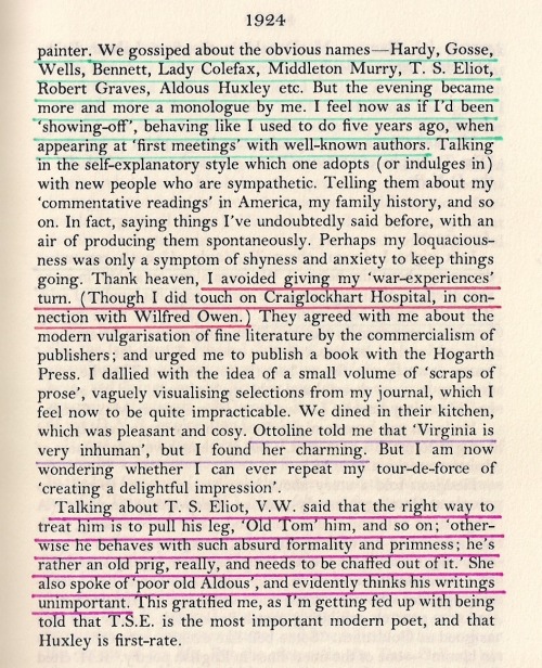 autobeguiled: thefoxhuntingman: Siegfried Sassoon’s meeting with Virginia and Leonard Woolf. O