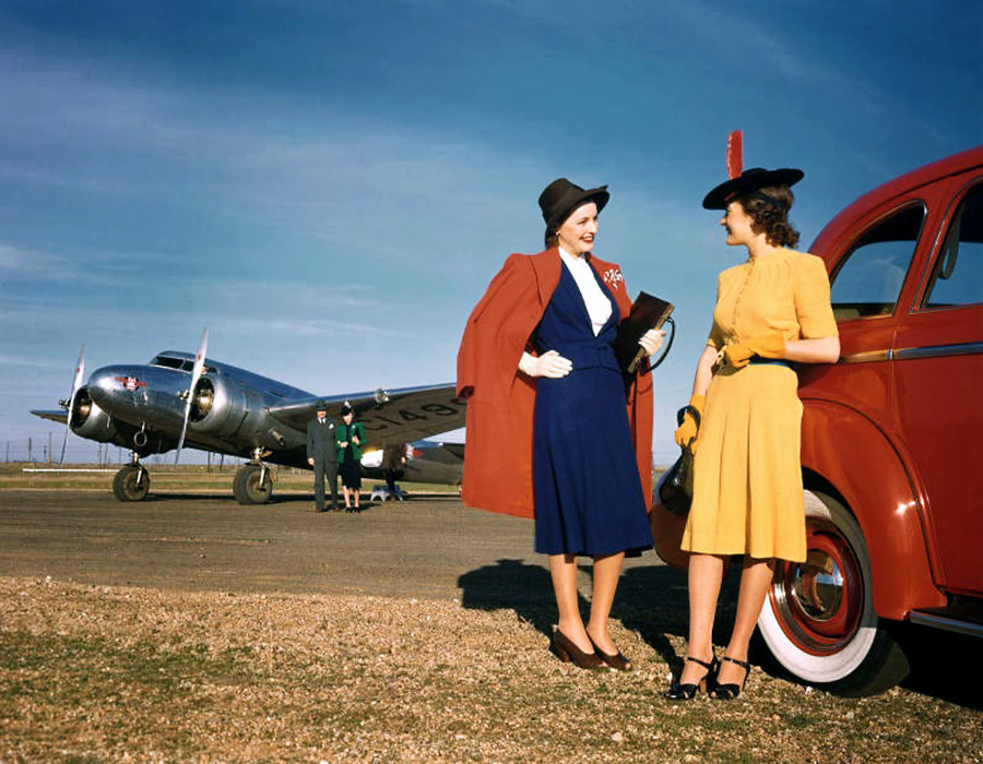 20th-century-man:  Promotional photo for Delta Air Lines, 1940. 