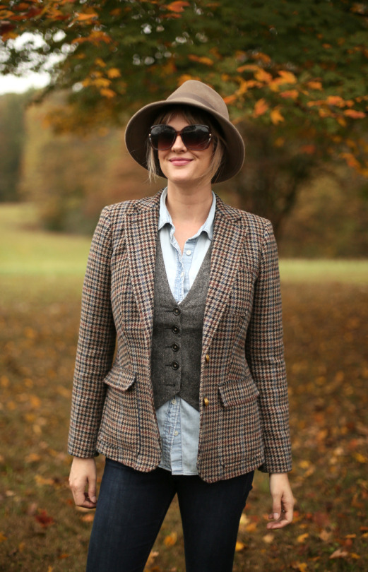 Tweed Blazer, Modern Annie Hall, Fall Outfit Idea