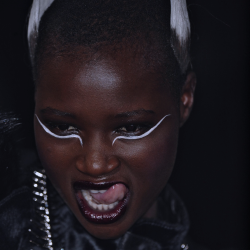 versacegods:  Ataui Deng @ Mugler Fall 2011