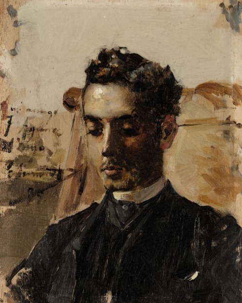 antonio-m:‘Portrait of a Young Man Aguirre’, 1889 by José Jiménez Aranda (1837-1903). Spanish artist.