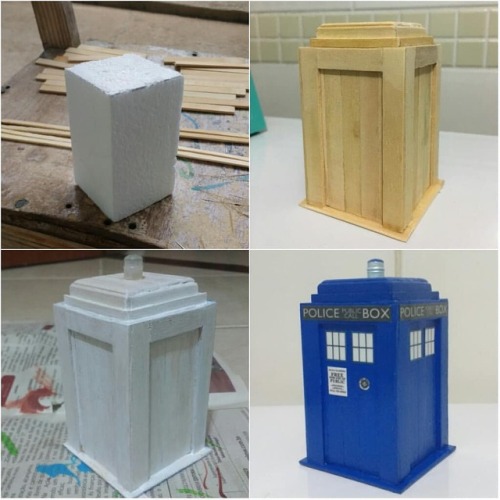 Uma Tardis feita a mão, cuidadosamente finalizada! Encomende a sua! . #RonanCustoms #Handmade