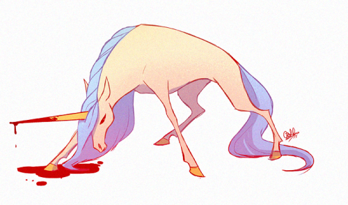 rollingrabbit:Lately I’ve been filled with a weird, nonspecific sort of rage, so I drew unicorns.