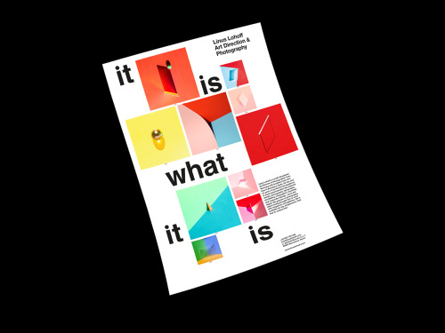 thedsgnblog: Poster Series »It is what it is« - Self publication of Linus Lohoff &