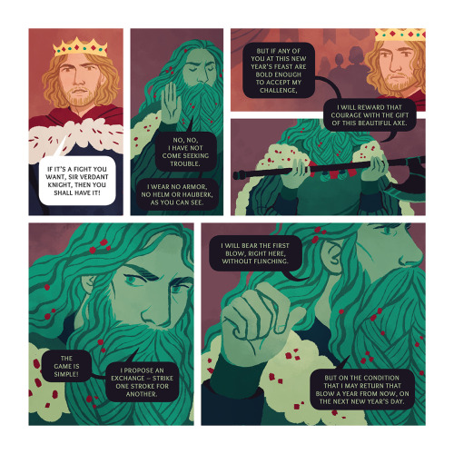 Gawain and the Green Knight: Part 1It is New Year’s Day at King Arthur’s court, and a mysterious kni