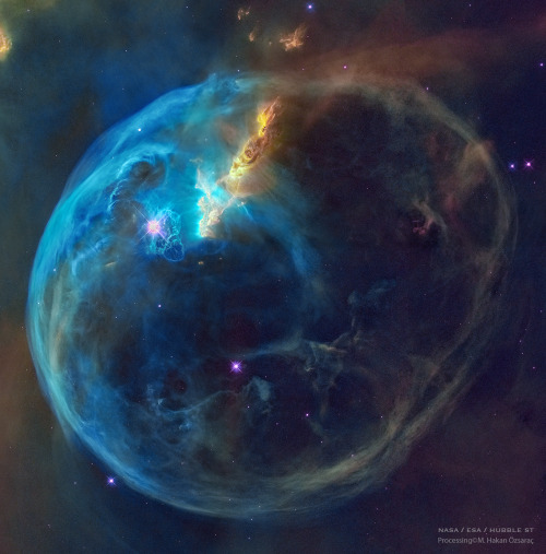  The Bubble Nebula from Hubble (NASA Astronomy Picture of the Day of March 18 of 2022) 