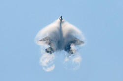 theworldairforce:  F-22_Raptor_Cloud by gary_lawrence on Flickr. 