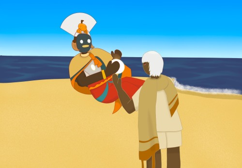 My Lil Sibling Wanted Me To Draw Their Skykids, So I Did. I Call Them Duck Child And Sand Child.