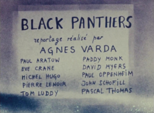 ozu-teapot: Black Panthers (Short) | Agnès Varda | 1968