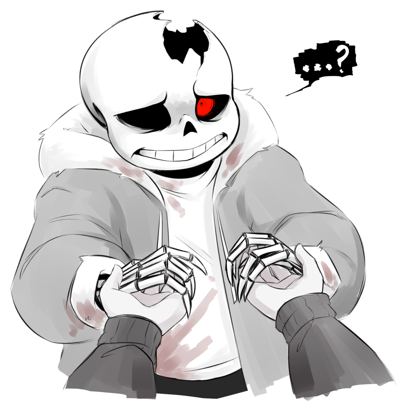 unfinished horror sans drawing by coco on Dribbble