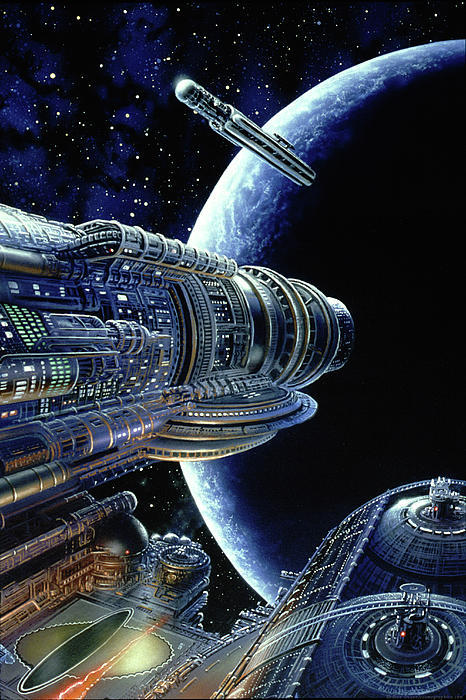 humanoidhistory:  Don Dixon cover art for Isaac Asimov’s Foundation Trilogy. (FineArtsAmerica)