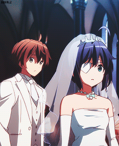  Togashi Yuuta and Takanashi Rikka at their wedding (◕‿◕✿) 