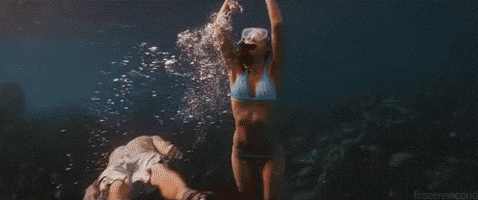 Porn photo Jessica Alba doing a mermaid impression.