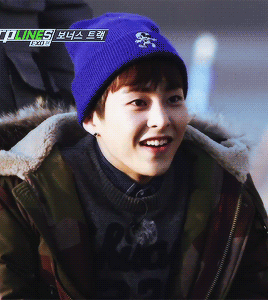 wooyoung:  xiumin and kai’s reaction to sehun posing like a girl 