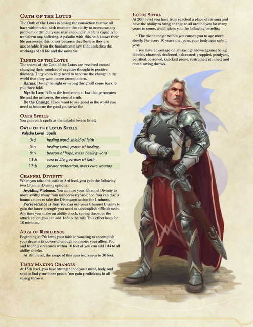 dnd-homebrew5e: I absolutely 100% enjoyed every moment making this subclass. I based it off of a rel