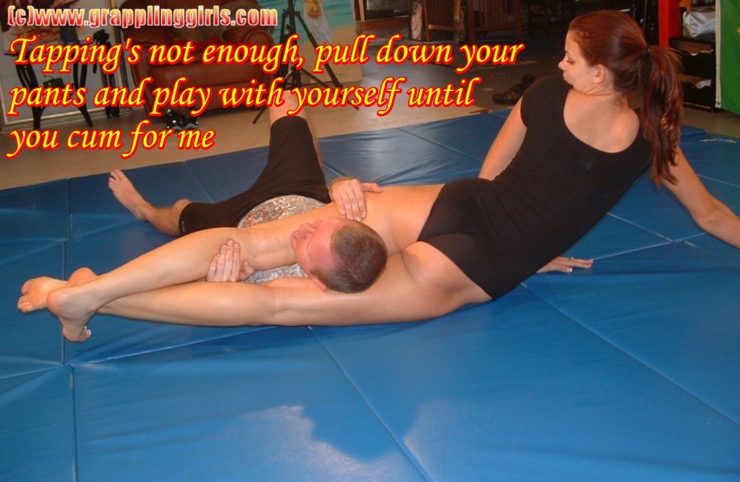 hardwonbattle:  Wrestling and sexual submission….the best of alllll worlds