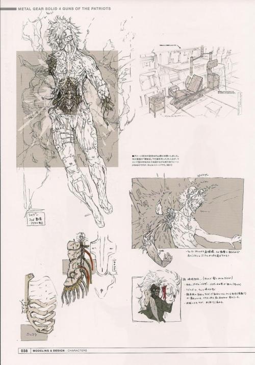 hypocriticalasshole - MGS4 Raiden Concept art. The top image is...