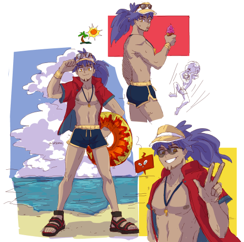 summer leon, woo! (he wont be on masters until who knows how long, probably when 9th gen comes aroun