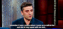 oscaricaas: Oscar Isaac on how Carrie Fisher slapped him 27 times
