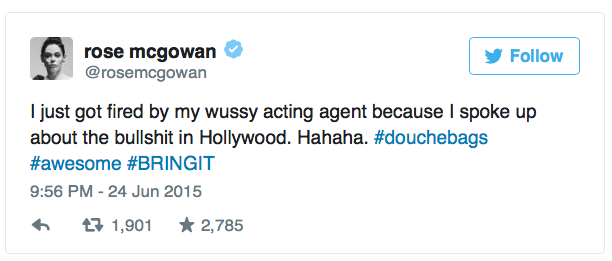 badass-bharat-deafmuslim-artista:  note-a-bear:  micdotcom:  Rose McGowan was fired