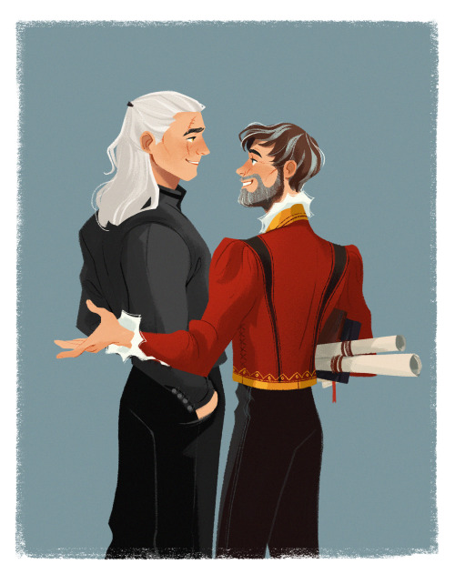 daryshkart:the story is this - while Jaskier was teaching in Oxenfurt, Geralt visited him as frequen