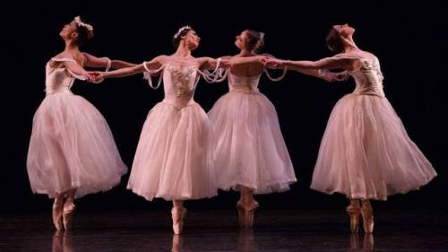 galina-ulanova: Lia Cirio, Erica Cornejo, Ashley Ellis and Maria Baranova in Pas de Quatre (Boston B