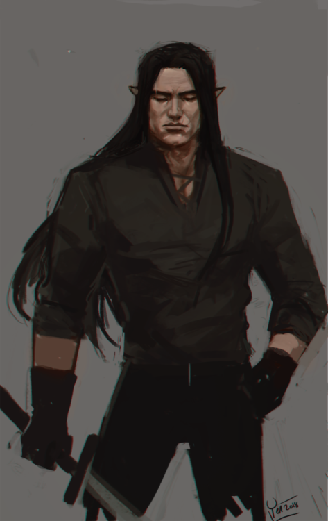 yen-yen-yen:Feanor in training attire and also training his troops and being scary