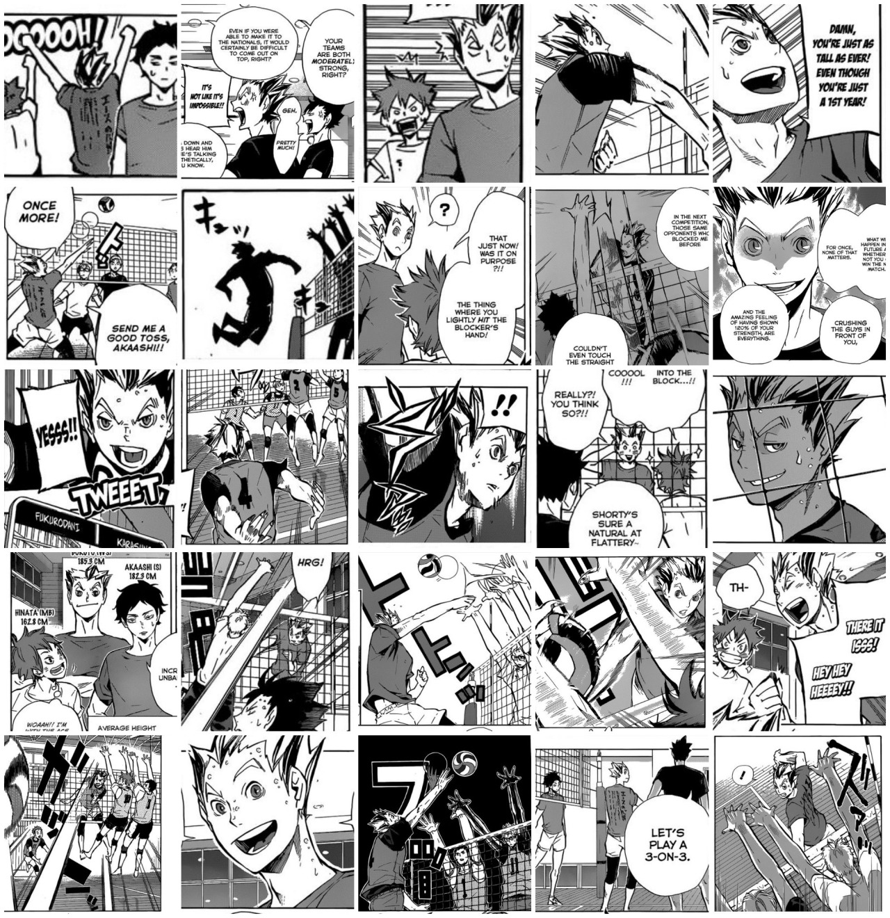 mausalen:  I fucking did it, 243 panels in total Bokuto’s appearances in the manga.
