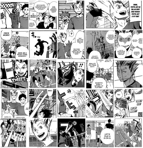 mausalen: I fucking did it, 243 panels in total Bokuto’s appearances in the manga. EVERY. FUCK