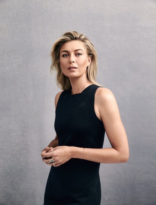 Elegant in Nike.Maria Sharapova for The Times Magazine