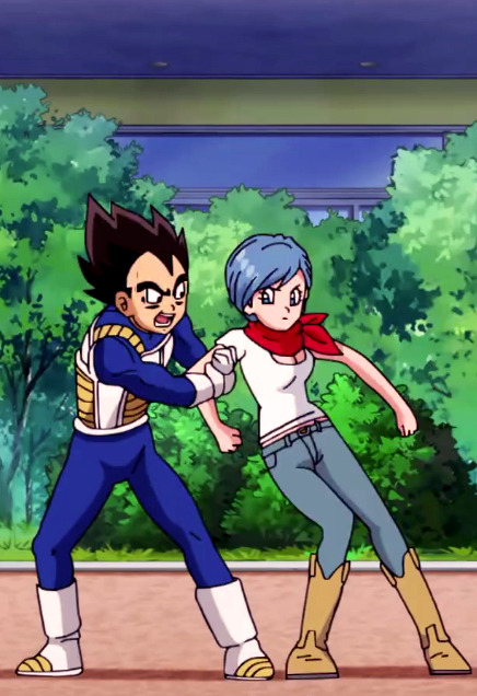 darkandcerulean:  Never thought this would happen, Vegeta holding his wife in his