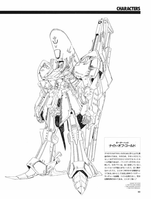 [Nagano Mamoru] CHARACTERS 01 Mirage - Basic Art of the Five Star Stories