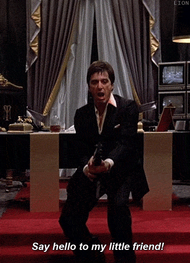 heinekenlover:  um-poeta-disse:  epic scene from one of my favorites movies Scarface - 1983  Amazing