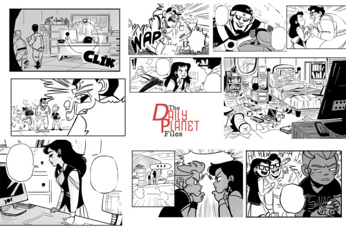 ngoziu:  anotherbrittneywilliams:  Still doing this! In my spare time I’m actually working on a short, one-shot type, “manga-esque" comic based on our pals at the Daily Planet all because I can’t get this idea out of my head. I apologize in