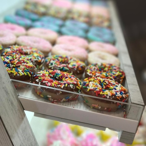 Not actual donuts. These are bath bombs! (at Nectar Bath Treats)