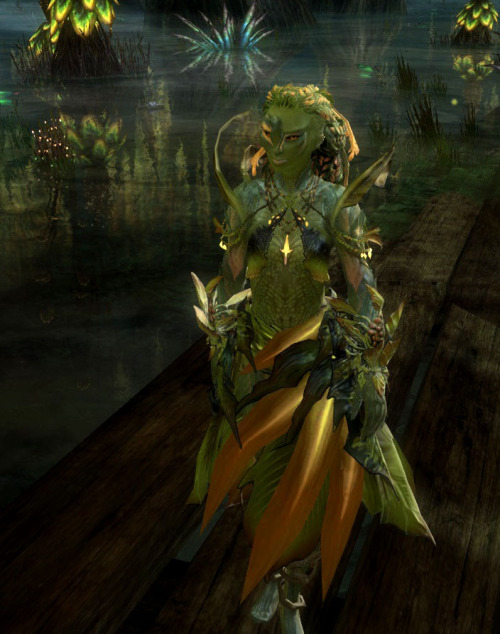 Bree Ceud Bhileach, my Guild Wars 2 Sylvari Elementalist. Unlike Skuggbjörk, my other Sylvari, she i