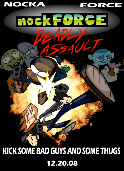 thecartoondork:  Poster for nockFORCE: Deadly Assault I made in Photoshop. @jimforce   @ianjq 