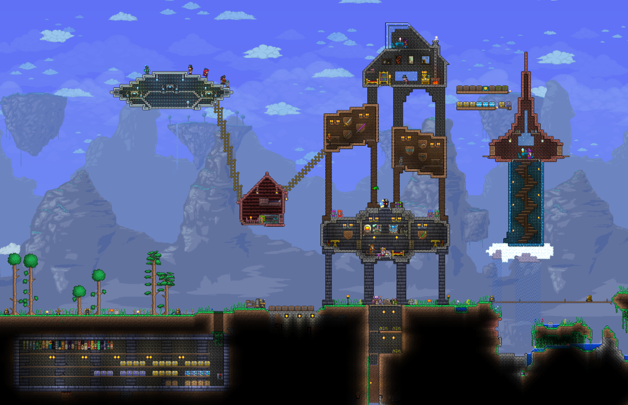 Terraria Bases And Buildings