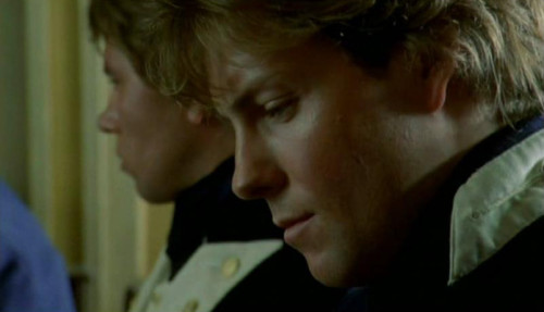 panamanga:Ioan Gruffudd as Horatio Hornblower and Jamie Bamber as Archie Kennedy in Hornblower, seas