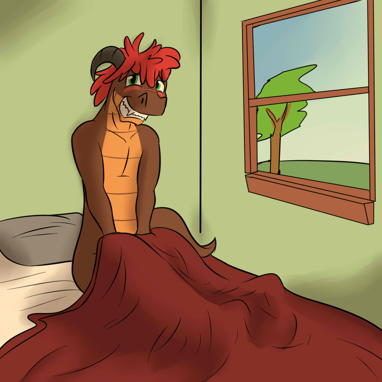 Magma&rsquo;s the type of guy who doesn&rsquo;t wear anything to bed, and