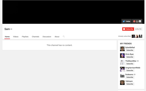sprinklesofrandomness:  Guys… Sam pepper just deleted everything   yes!