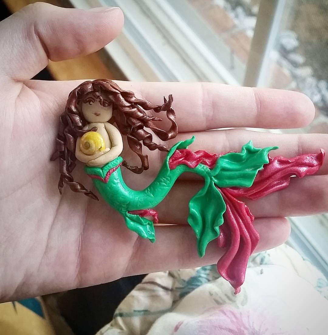 First try at a mermaid&hellip; eh.
