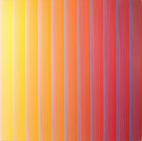 Richard Anuszkiewicz, Dawn To Dusk, 1969, Acrylic on canvas, Private Collection