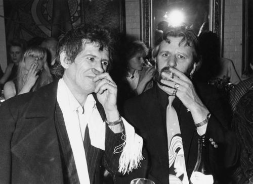f-lorenzo:  Keith Richards &amp; Ringo Starr (1985)